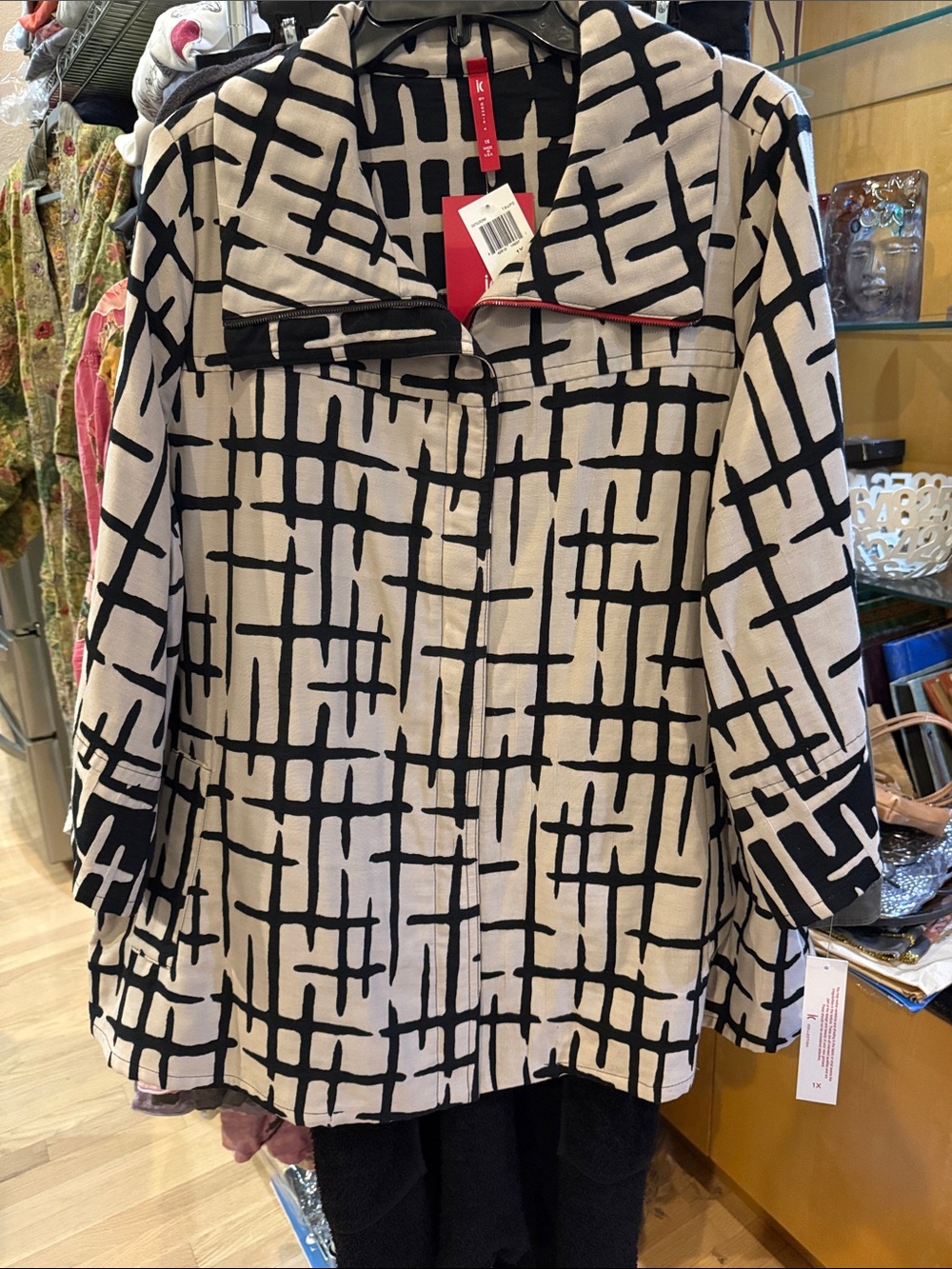 IC by CONNIE K Geometric Jacket NWT sz 1X